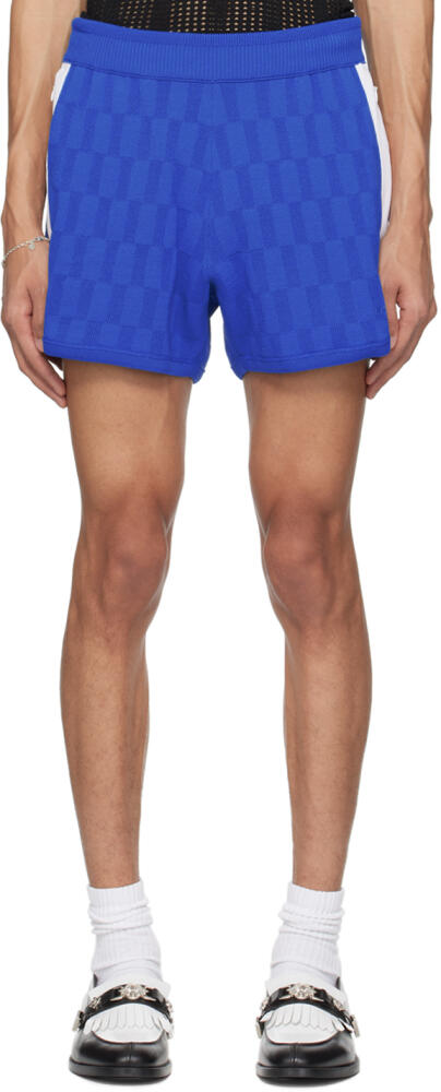 System Blue Drawstring Shorts Cover