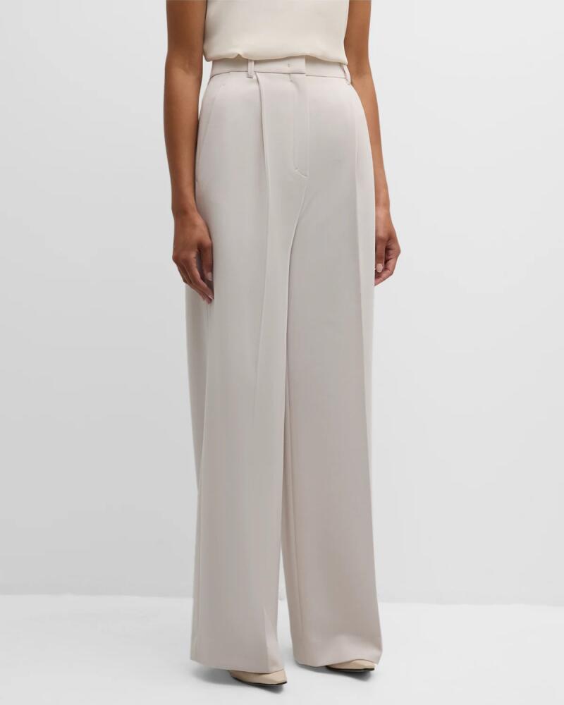 DOROTHEE SCHUMACHER Refreshing Ambition Pleated Wide-Leg Pants Cover