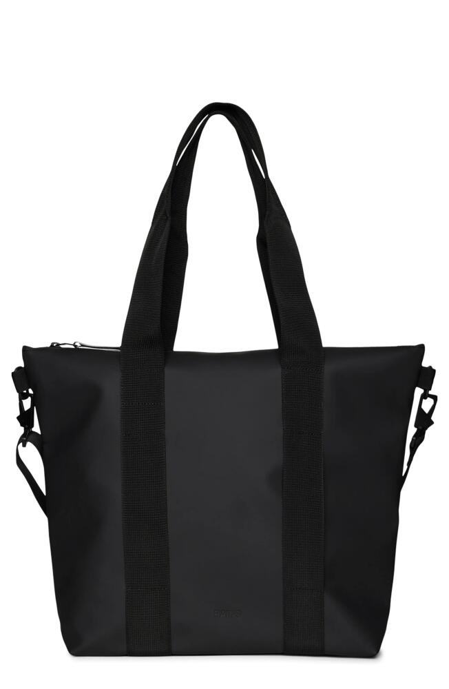 Rains Waterproof Tote Bag in Black Cover