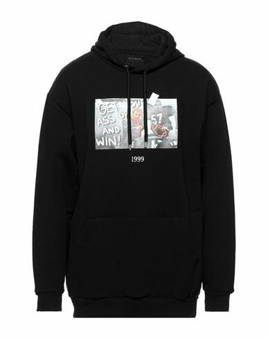 Throwback. Man Sweatshirt Black Cotton Cover