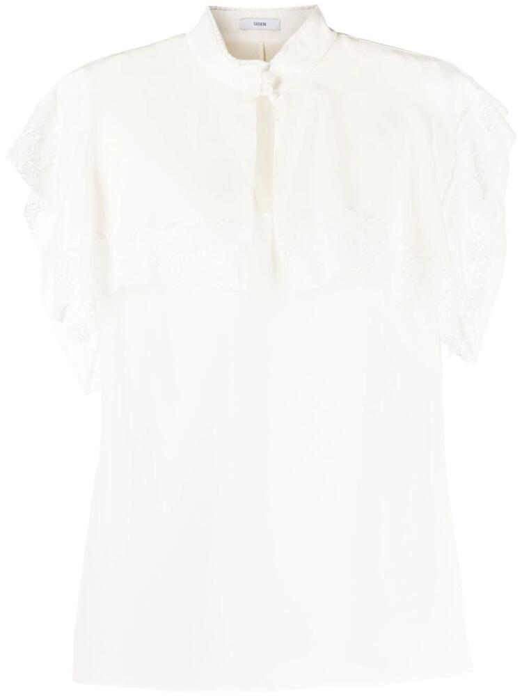 ERDEM Alycia sailor-collar T-shirt - White Cover