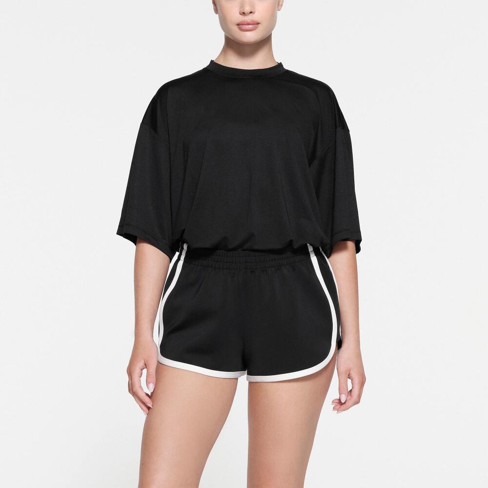 SKIMS Mesh Oversized T-Shirt | Black | XS | SKIMS Track Cover