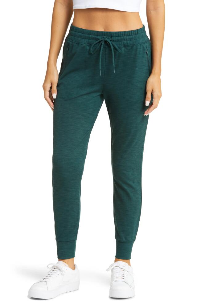 Beyond Yoga Street Rib Joggers in Midnight Green Heather Rib Cover