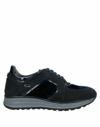 Alberto Guardiani Woman Sneakers Midnight blue Soft Leather, Textile fibers Cover