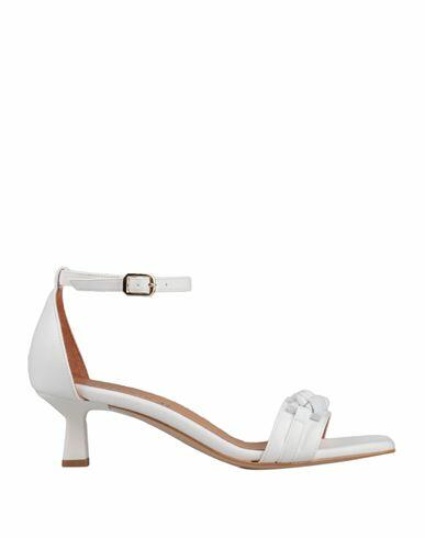 Cafènoir Woman Sandals White Textile fibers Cover