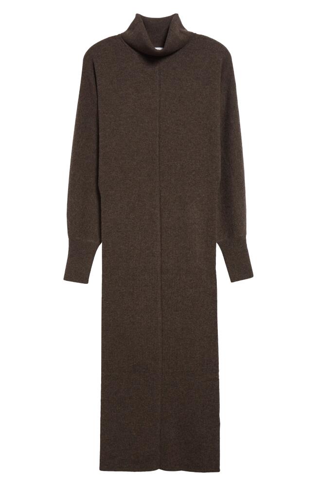 Reiss Winslet Long Sleeve Sweater Dress in Chocolate Cover