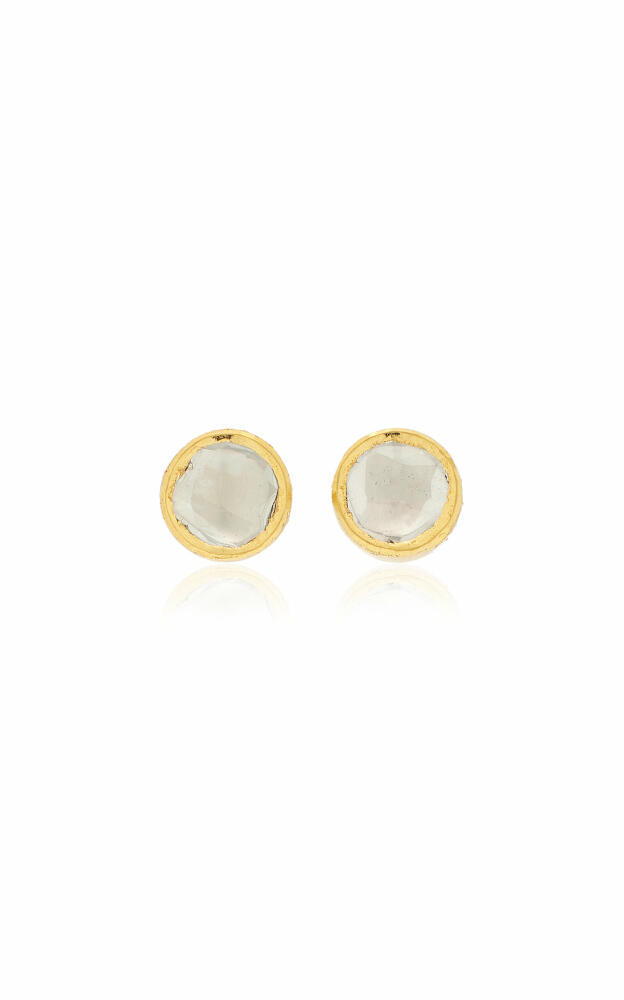 Amrapali - 18K Yellow Gold And Kundan Diamond Stud Earrings - Gold - Gifts For Her Cover