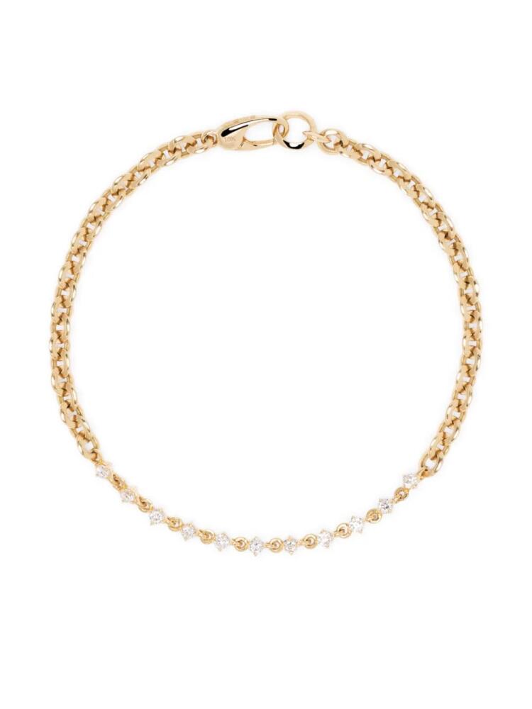 Lizzie Mandler Fine Jewelry 18kt yellow gold Éclat diamond micro chain bracelet Cover