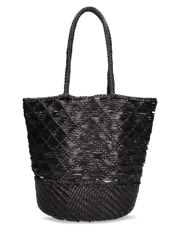 DRAGON DIFFUSION Corso Weave Leather Bucket Bag Cover