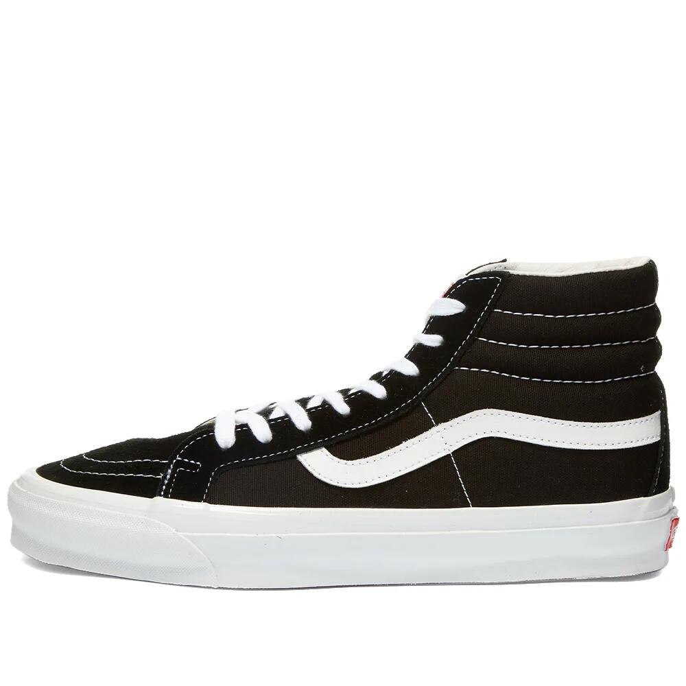 Vans Vault Men's UA OG Sk8-Hi LX Sneakers in Black/True White Cover