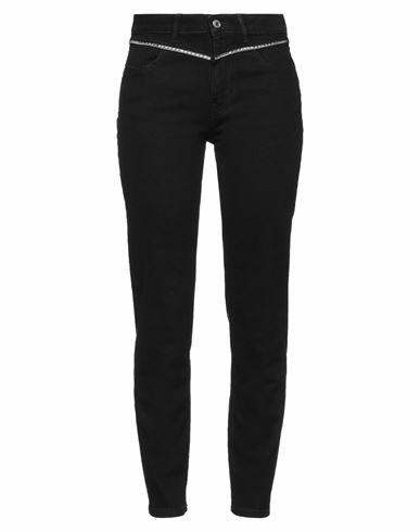 Guess Woman Jeans Black Cotton, Elastane Cover