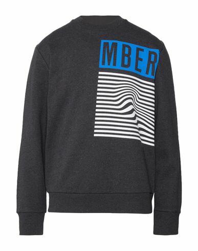 Bikkembergs Man Sweatshirt Steel grey Cotton, Elastane Cover