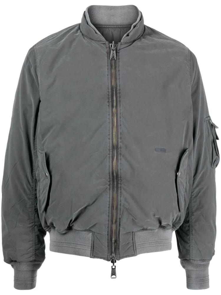 C2h4 reversible zipped bomber jacket - Grey Cover