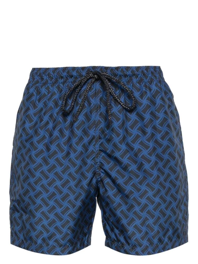 Drumohr graphic-print swim shorts - Blue Cover