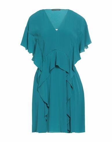 Alberta Ferretti Woman Mini dress Azure Acetate, Silk Cover