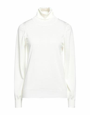 Drumohr Woman Turtleneck Cream Merino Wool Cover