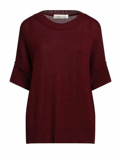 Lamberto Losani Woman Sweater Burgundy Silk, Cashmere Cover