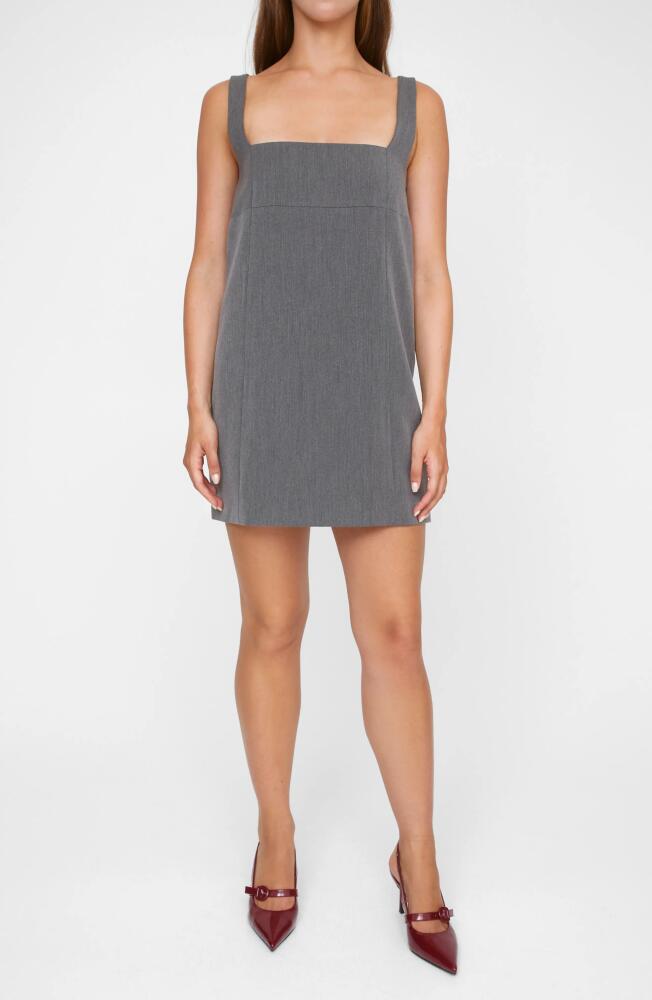 NASTY GAL Strappy Open Back Minidress in Grey Marl Cover