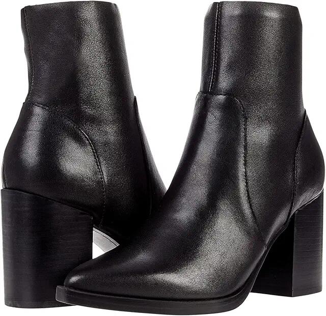 Steve Madden Calabria Bootie (Black Leather) Women's Shoes Cover