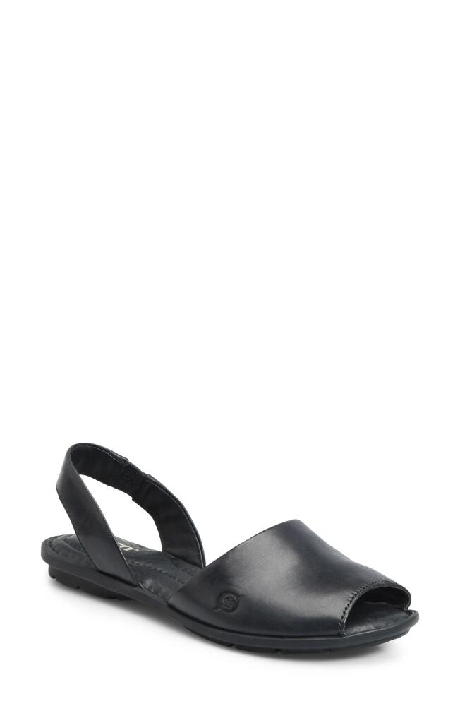 Børn Trang Sandal in Black Leather Cover