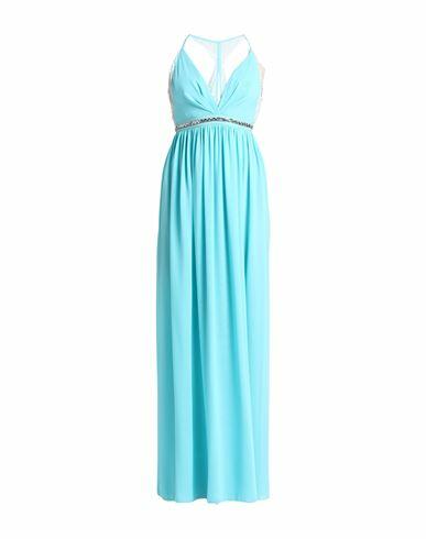 Anna Molinari Woman Maxi dress Sky blue Polyester, Polyamide, Elastane Cover