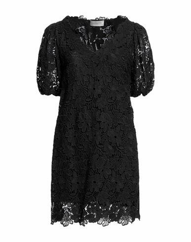 Ermanno Firenze Woman Mini dress Black Cotton, Polyester Cover