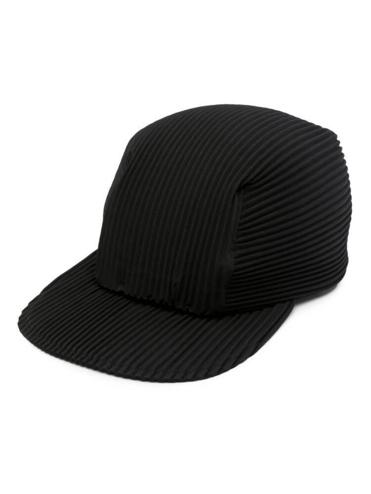 Homme Plissé Issey Miyake plissé-details recycled-polyester blend cap - Black Cover