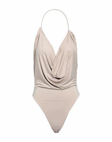 Gauge81 Woman Bodysuit Beige Cupro, Elastane Cover