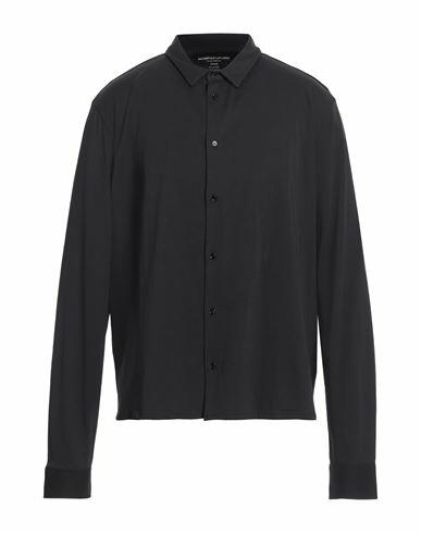 Majestic Filatures Man Shirt Black Cotton Cover