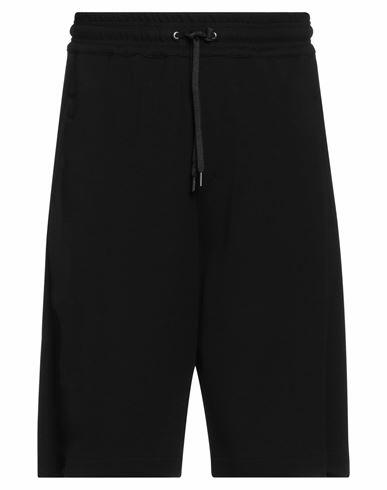 Neil Barrett Man Shorts & Bermuda Shorts Black Viscose, Polyamide, Elastane Cover