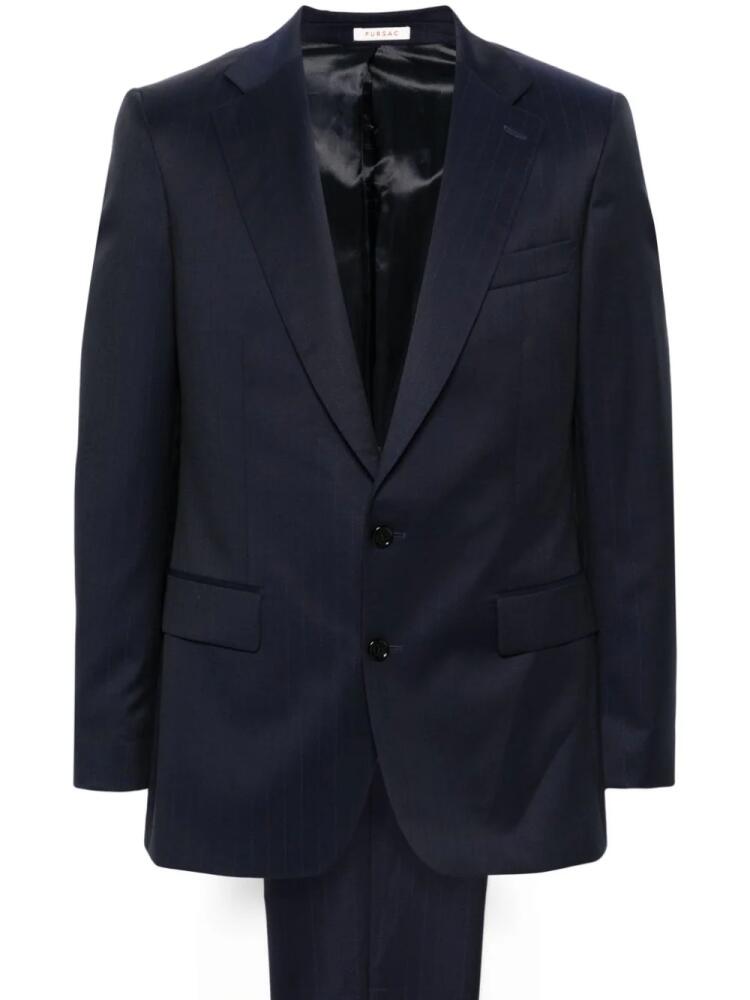 FURSAC pinstriped single-breasted suit - Blue Cover