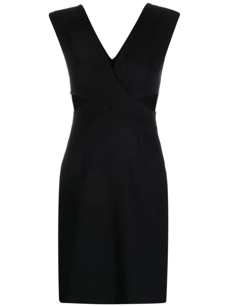 Genny cut-out detail short dress - Black Cover