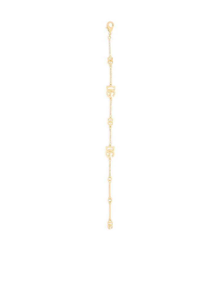 Dolce & Gabbana DG-plaque chain-link bracelet - Gold Cover