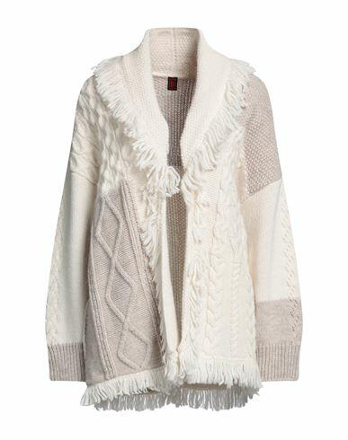 Stefanel Woman Cardigan Off white Acrylic, Wool, Alpaca wool Cover