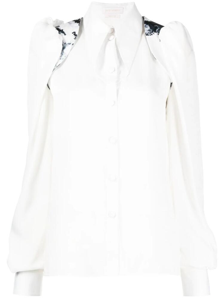 Saiid Kobeisy oversized pointed collar shirt - White Cover