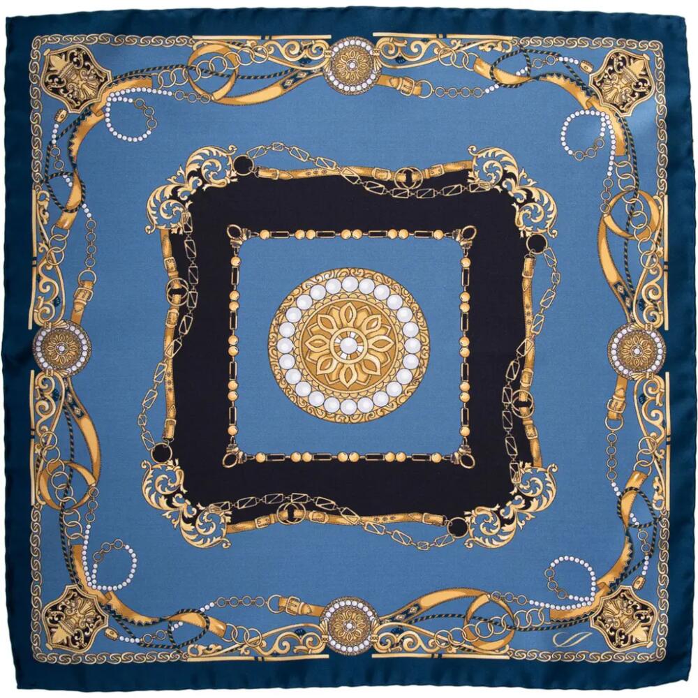 Elizabetta Bernini - Silk Pocket Square for Men in Blue Cover