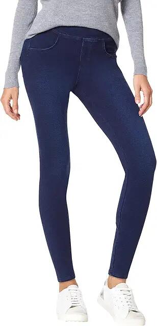 HUE Game Changing Denim High-Rise Leggings (Dark Rinse Wash) Women's Jeans Cover