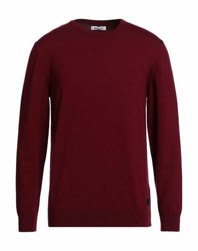 Replay Man Sweater Burgundy Virgin Wool, Polyester, Elastane Cover