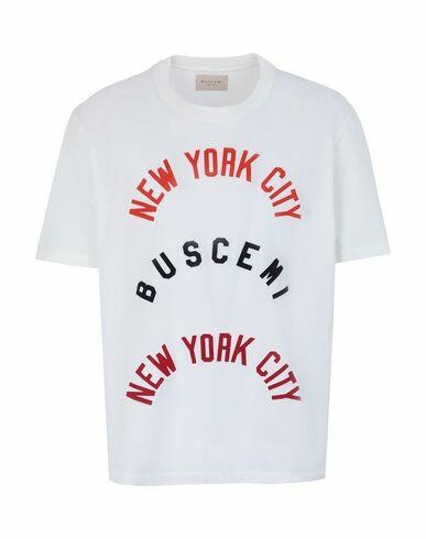 Buscemi Tackle Twill Regular Fit Man T-shirt White Cotton Cover