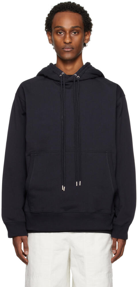 Dries Van Noten Navy Loose-Fit Hoodie Cover