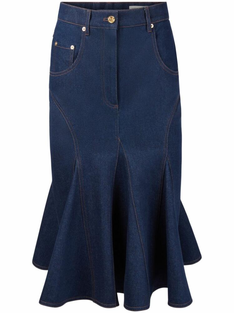 Nina Ricci Denim Mid Skirt - Blue Cover