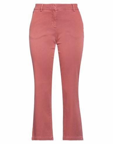 Department 5 Woman Pants Pastel pink Cotton, Elastane Cover