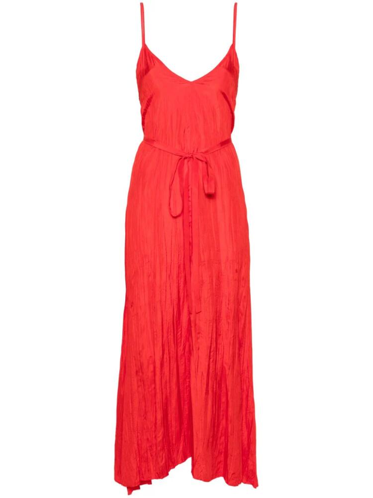 JOSEPH Daniele crinkled-finish maxi dress - Red Cover