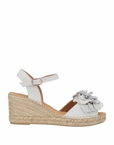 Kanna Woman Espadrilles White Leather Cover