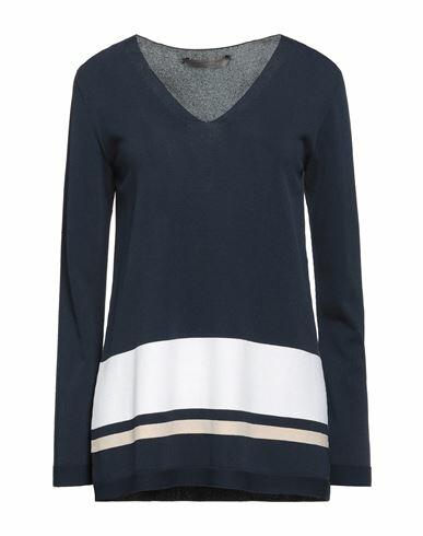 D. exterior Woman Sweater Midnight blue Viscose, Polyamide Cover