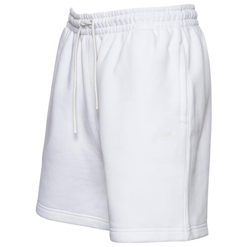 LCKR Fleece Shorts - Mens White/White Cover