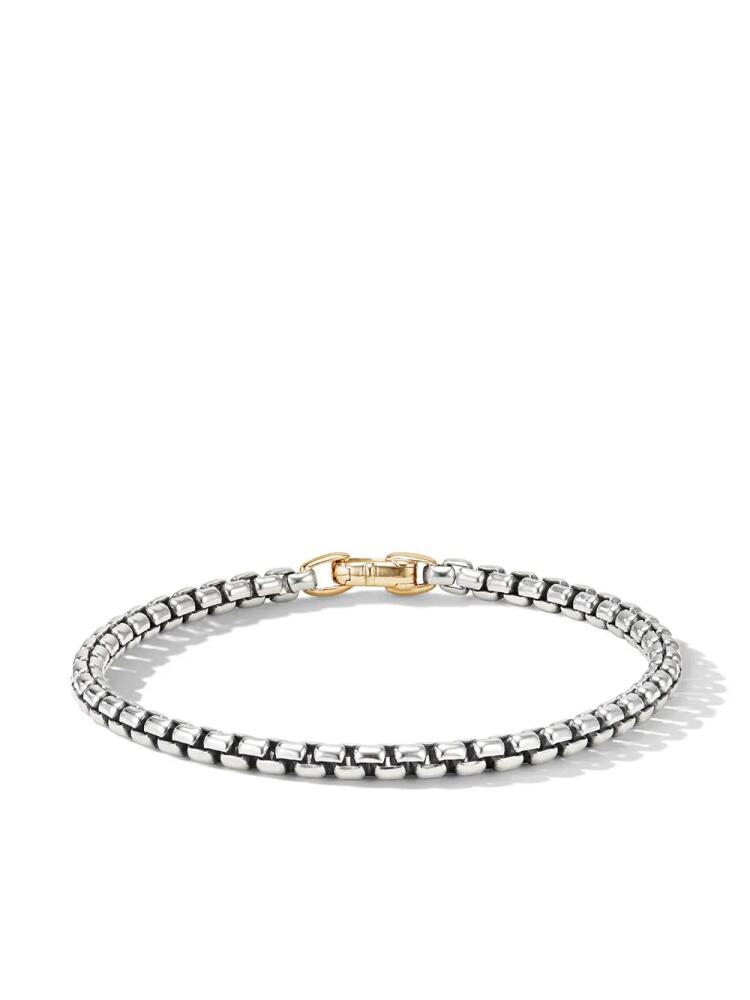 David Yurman 14kt yellow gold and sterling silver Box Chain bracelet Cover