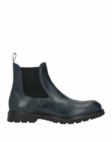 Giovanni Conti Man Ankle boots Slate blue Soft Leather Cover