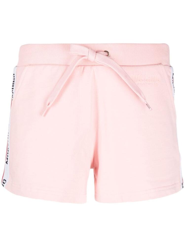 Moschino logo-print shorts - Pink Cover