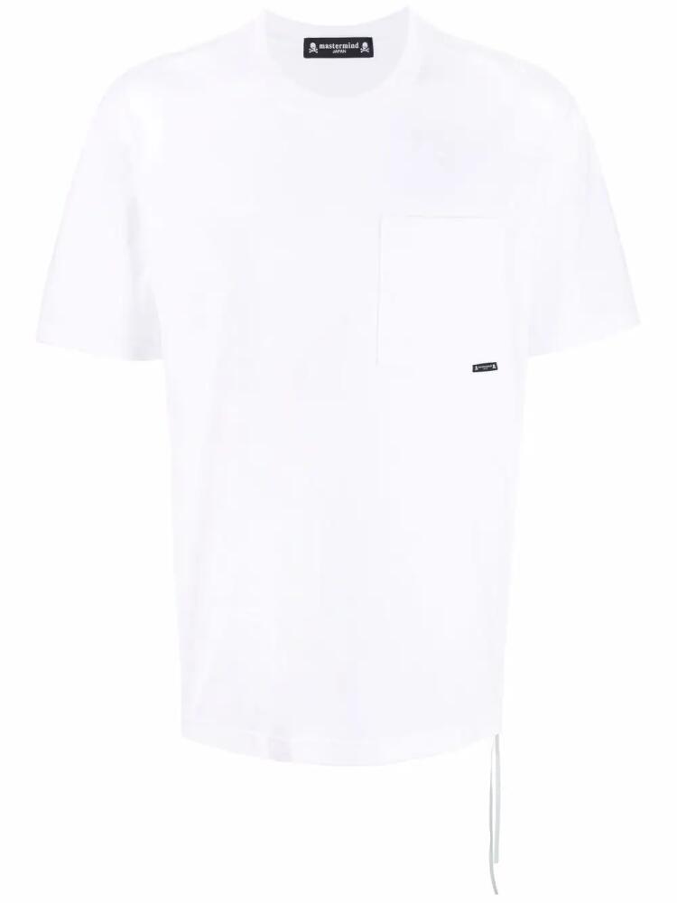 Mastermind Japan skull print pocket T-shirt - White Cover